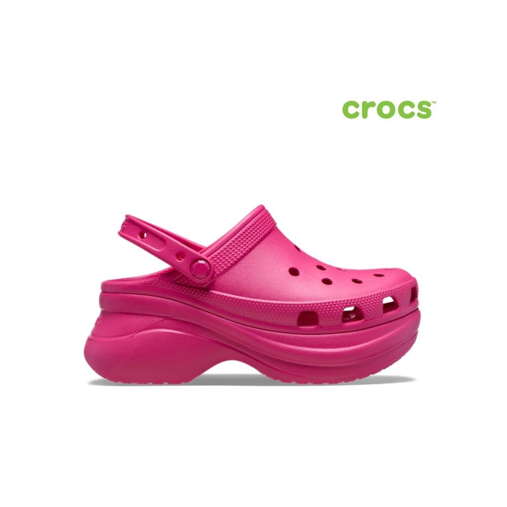 NEW Crocs Platform Bae Clogs Hot Pink Women's Size 11 - Picture 3 of 8